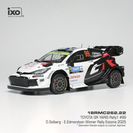 Toyota GR Yaris Rally1 99 Rallye d'Estonie 2025 O. Solberg - E. Edmondson IXO 18RMC262