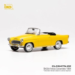 Skoda Felicia Cabrio 1959 Yellow IXO CLC647N