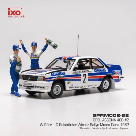 Opel Ascona 400 2 Rallye Monte Carlo 1982 W. Rohrl - C. Geistdorfer IXO SPRM002-82