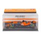 McLaren Mercedes MCL39 with driver and showcase 81 Oscar Piastri F1 Monaco 2025 Bburago BU38249-MON-81