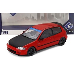 Honda Civic EG6 Works Spoon 1991 Red Black Solido S1810403