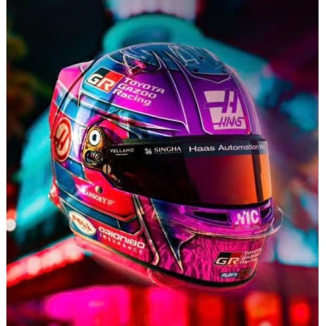 Casque Helmet 1/5 Esteban Ocon Haas F1 Miami 2026 Spark 5HF261