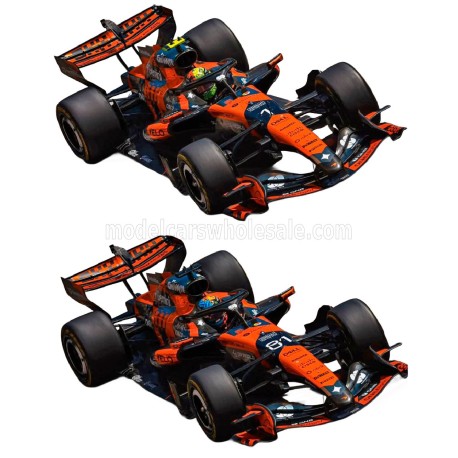2-Car Set McLaren Mercedes MCL40 Norris - Piastri F1 Monaco 2026 Minichamps 532260481