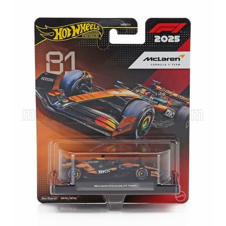 McLaren Mercedes MCL39 81 Oscar Piastri F1 2025 Hotwheels JKD81