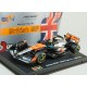 McLaren Mercedes MCL39 with driver and showcase 4 Lando Norris F1 Winner Angleterre 2025 Bburago BU38249-SIL-4
