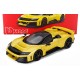 Ferrari F80 with Black Wheels 2024 Giallo Tristrato Bburago 18-16920