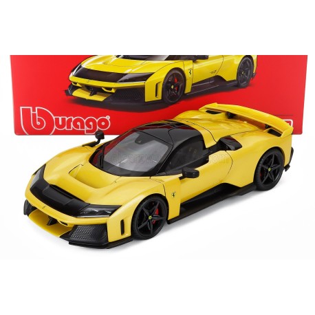 Ferrari F80 with Black Wheels 2024 Giallo Tristrato Bburago 18-16920
