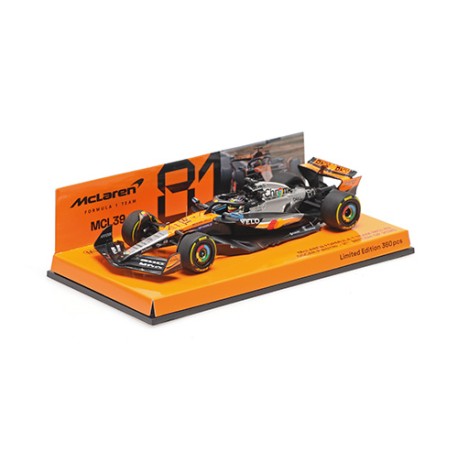 McLaren Mercedes MCL39 81 Oscar Piastri F1 2nd Angleterre 2025 Minichamps 537255481
