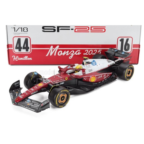 Ferrari SF-25 44 Lewis Hamilton F1 Italie Monza 2025 Bburago BU16816MON-44