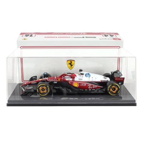 Ferrari SF-25 with showcase 16 Charles Leclerc F1 Italie Monza 2025 Bburago BU16822MON-16-HC