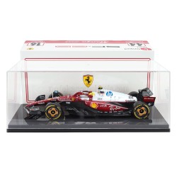Ferrari SF-25 with showcase 44 Lewis Hamilton F1 Italie Monza 2025 Bburago BU16822MON-44-HC