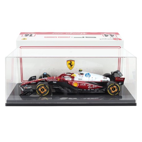 Ferrari SF-25 with showcase 44 Lewis Hamilton F1 Italie Monza 2025 Bburago BU16822MON-44-HC