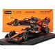 McLaren Mercedes MCL39 with driver and showcase 4 Lando Norris F1 2025 Bburago BU38249-N