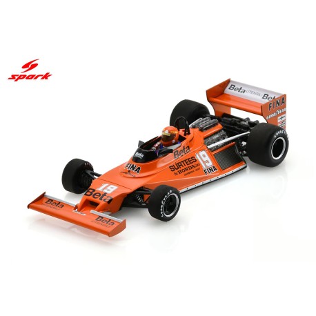 Surtees TS20 19 Vittorio Brambilla F1 Grande-Bretagne 1978 Spark S5405