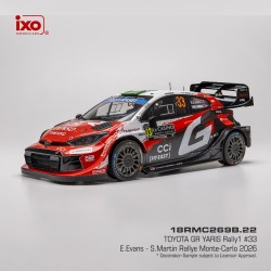 Toyota GR Yaris Rally1 33 Rallye Monte Carlo 2026 E. Evans - S. Martin IXO 18RMC269B