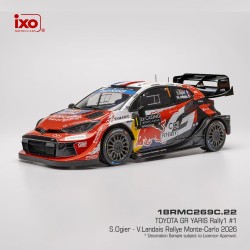 Toyota GR Yaris Rally1 1 Rallye Monte Carlo 2026 S. Ogier - V. Landais IXO 18RMC269C