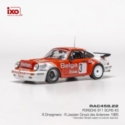 Porsche 911 SC/RS 3 Circuit des Ardennes 1985 R. Droogmans - R. Joosten IXO RAC458