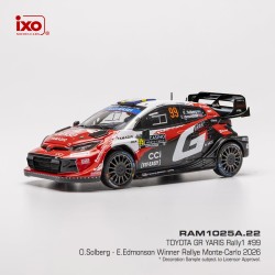 Toyota GR Yaris Rally1 99 Winner Rallye Monte Carlo 2026 O. Solberg - E. Edmonson IXO RAM1025A