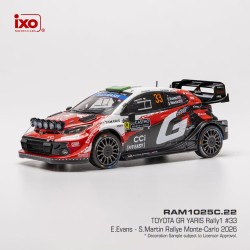 Toyota GR Yaris Rally1 33 Rallye Monte Carlo 2026 E. Evans - S. Martin IXO RAM1025C