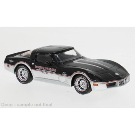 Chevrolet Corvette C3 1980 Black Silver IXO CLC650N