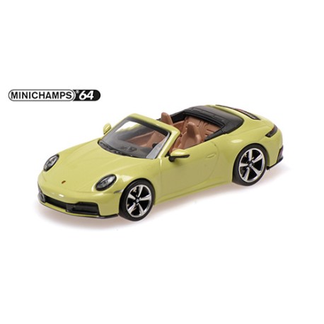 Porsche 911 992.2 Carrera Cabriolet 2025 Yellow Metallic Minichamps 640064031