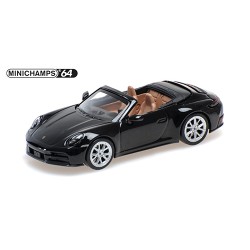 Porsche 911 992.2 Carrera Cabriolet 2025 Black Minichamps 640064032