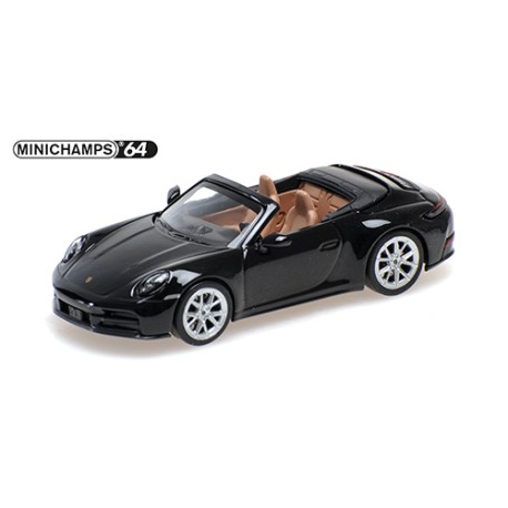 Porsche 911 992.2 Carrera Cabriolet 2025 Black Minichamps 640064032