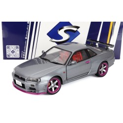 Nissan Skyline GT-R BNR34 Coupe 1999 Grey Solido S1804310