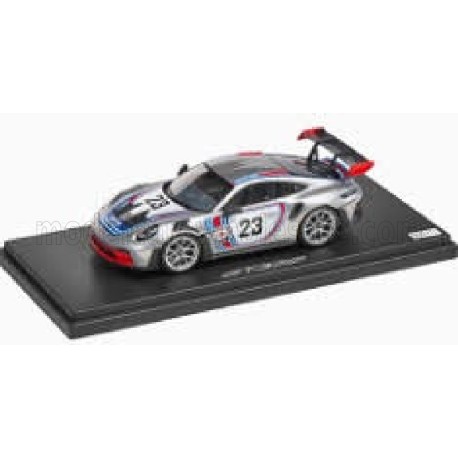 Porsche 911 992 GT3 RS Coupe n23 2024 Silver Red Blue Spark WAP02054026GT3