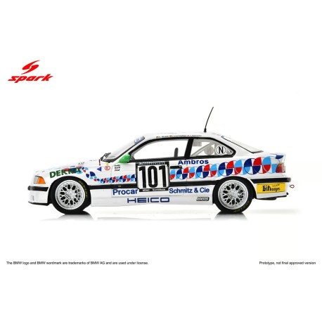 BMW M3 E36 101 Winner 24 Heures du Nurburgring 1994 Spark 43NUR1994