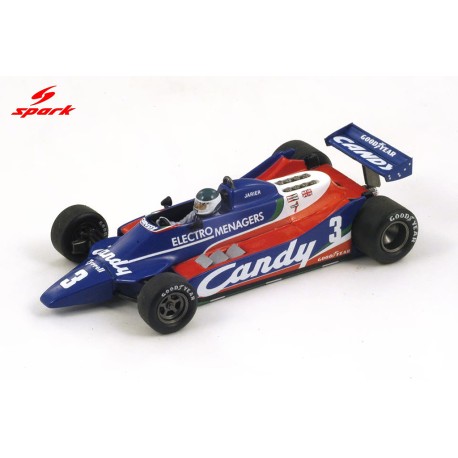 Tyrrell 010 3 Jean-Pierre Jarrier F1 5th Belgique 1980 Spark S1883
