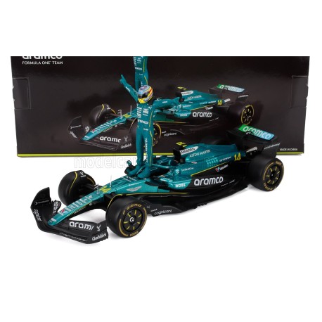 Aston Martin Mercedes AMR25 14 Fernando Alonso F1 2025 Bburago BU28071-A