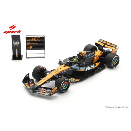McLaren Mercedes MCL39 4 Lando Norris F1 World Champion Abu Dhabi 2025 Spark 18S1118