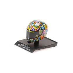Casque Helmet 1/10 Valentino Rossi Moto GP Laguna Seca 2010 Minichamps 315100096