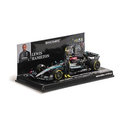 Mercedes F1 W15 44 Lewis Hamilton F1 Last Race with Mercedes Abu Dhabi 2024 Minichamps 410242444