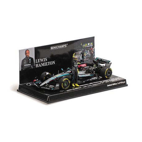 Mercedes F1 W15 44 Lewis Hamilton F1 Last Race with Mercedes Abu Dhabi 2024 Minichamps 410242444