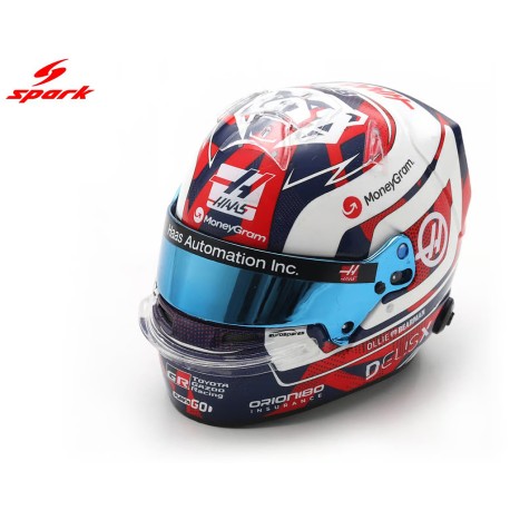 Casque Helmet 1/5 Ollie Bearman Haas F1 Angleterre 2025 Spark 5HF221