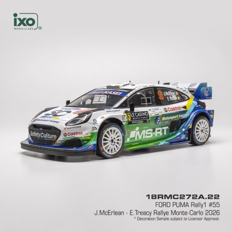 Ford Puma Rally1 55 Rallye Monte Carlo 2026 J. McErlean - E. Treacy IXO 18RMC272A