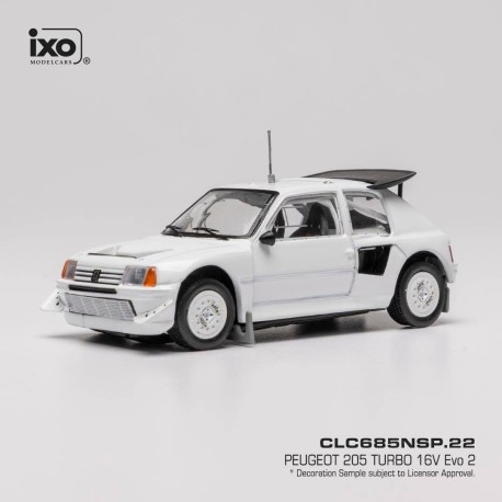 Peugeot 205 Turbo 16V Evo 2 1986 White IXO CLC685NSP