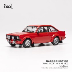 Ford Escort MKII RS 1800 1980 Red IXO CLC686NSP