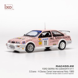 Ford Sierra RS Cosworth 11 Cartel International Rally 1989 G. Evans - H. Davies IXO RAC455