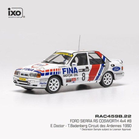 Ford Sierra RS Cosworth 4x4 8 Circuit des Ardennes 1990 E. Doctor - T. Badenberg IXO RAC459B