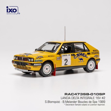 Lancia Delta Integrale 16V 2 Boucles de Spa 1989 S. Blomqvist - B. Melander IXO RAC473SB-010SP