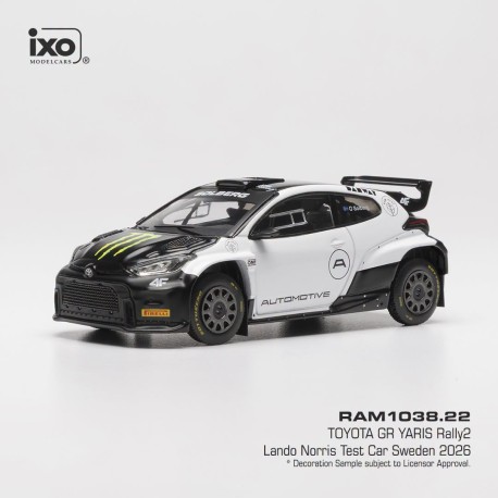 Toyota GR Yaris Rally2 Test Suède 2026 Lando Norris IXO RAM1038-SF