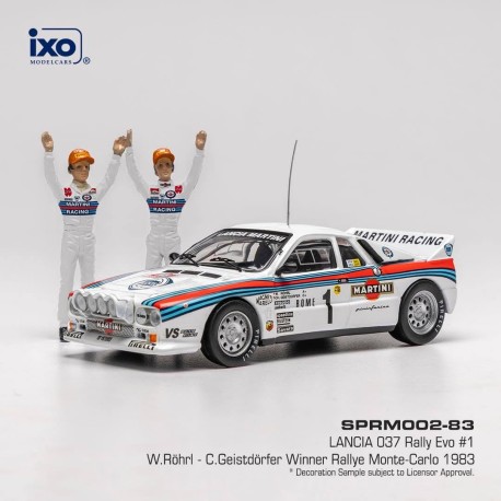 Lancia 037 Rally Evo 1 Rallye Monte Carlo 1983 W. Rohrl - C. Geistdorfer IXO SPRM002-83