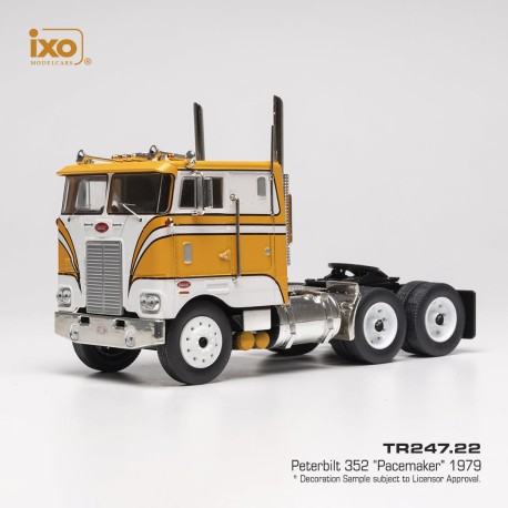 Peterbilt 352 Pacemaker 1979 White Yellow IXO TR247