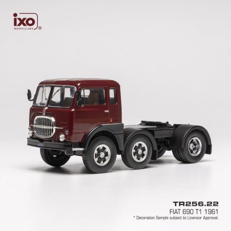 Fiat 690 T1 1961 Dark Red IXO TR256