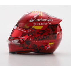 Casque Helmet 1/5 Carlos Sainz Jr Ferrari F1 Abu Dhabi 2024 Looksmart LSHEL018