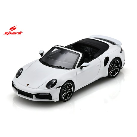 Porsche 911 Turbo S 992 Cabriolet White Black interior Spark S8784