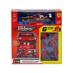 Ferrari SF-25 Diorama Garage Pit-Stop 44 Lewis Hamilton F1 2025 Bburago BU36865-44